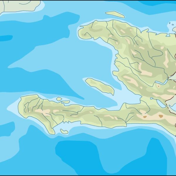 haiti illustrator mapa físico digital