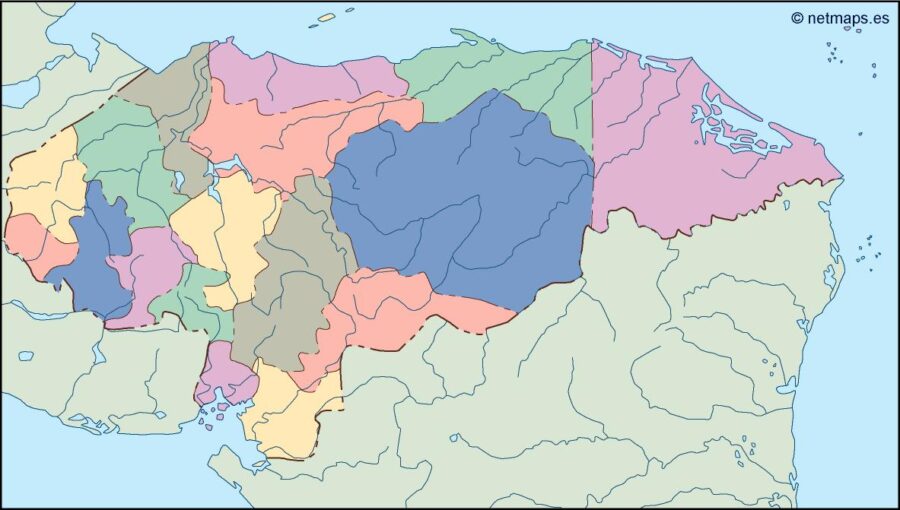 honduras mapa mudo vectorial