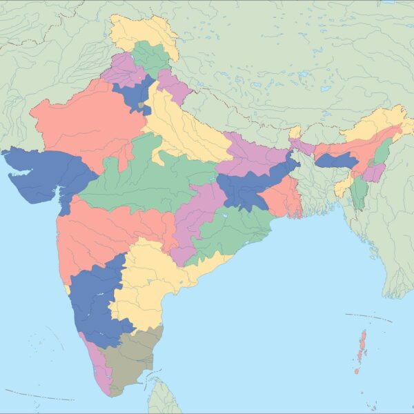 india mapa mudo vectorial