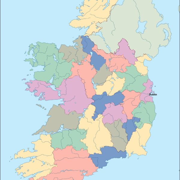 Irlanda vector mapa