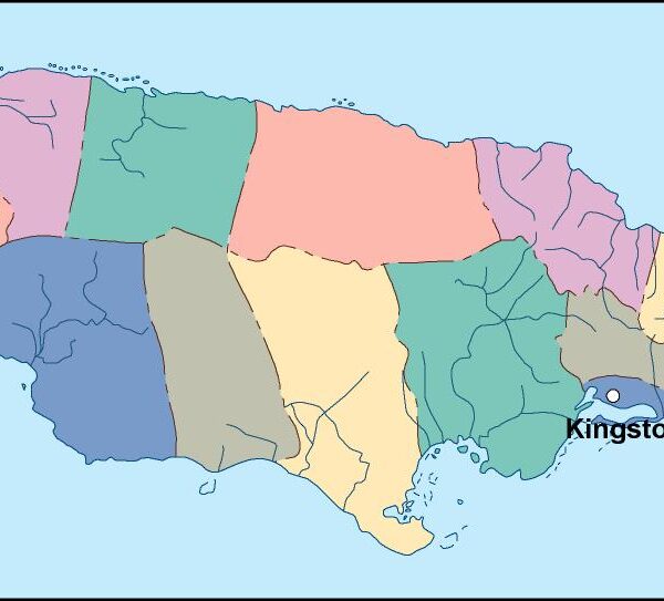 jamaica vector mapa