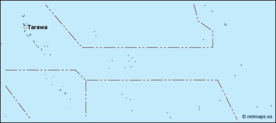 kiribati vector mapa