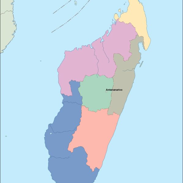 madagascar vector mapa