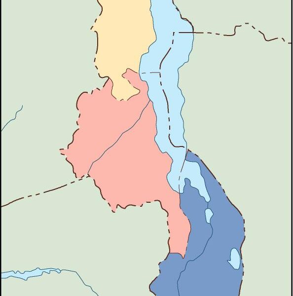 malawi mapa mudo vectorial