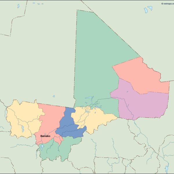 mali vector mapa