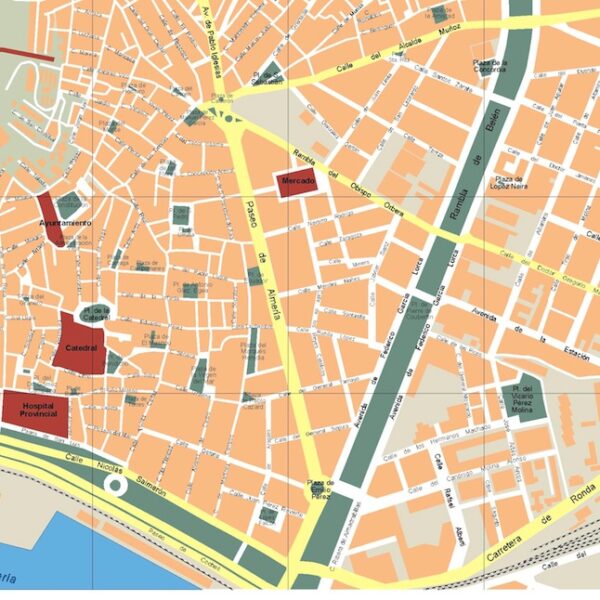 mapa almeria vectorial en Illustrator