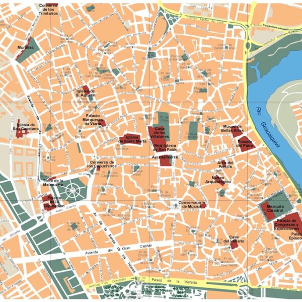 mapa cordoba vectorial en Illustrator
