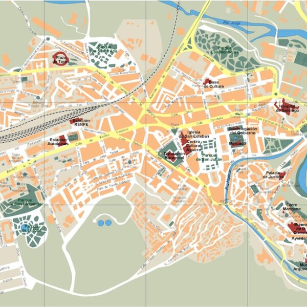 mapa cuenca vectorial en Illustrator