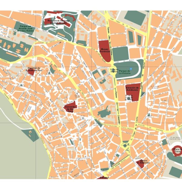 mapa jaen vectorial en Illustrator