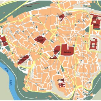 mapa toledo vectorial en Illustrator