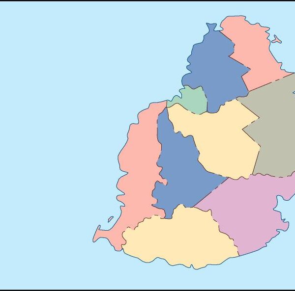 mauritius mapa mudo vectorial