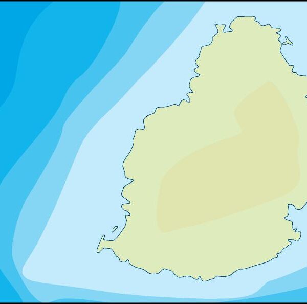 mauritius illustrator mapa físico digital