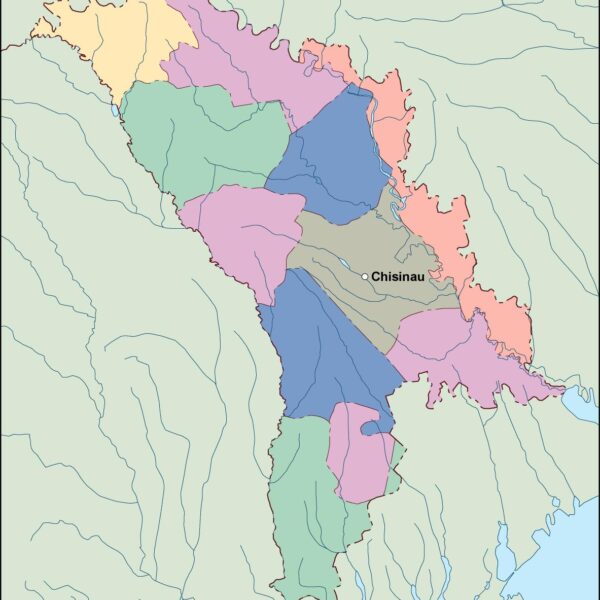 moldova vector mapa