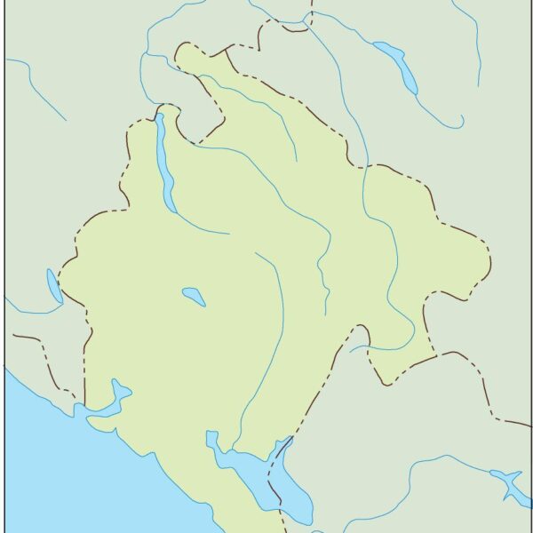 montenegro mapa mudo vectorial