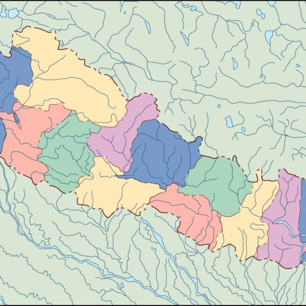nepal mapa mudo vectorial