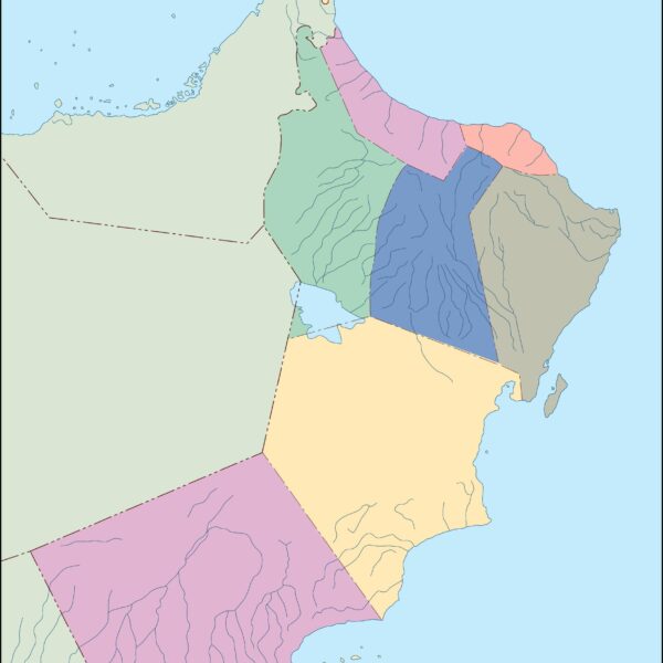 oman mapa mudo vectorial