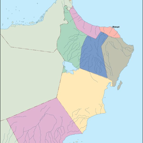 oman vector mapa