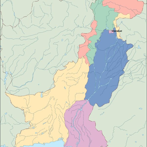pakistan vector mapa