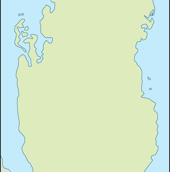 qatar illustrator mapa físico digital