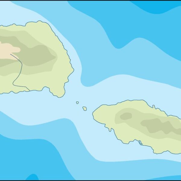samoa illustrator mapa físico digital