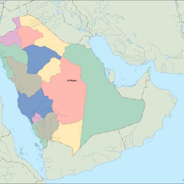 saudi arabia vector mapa