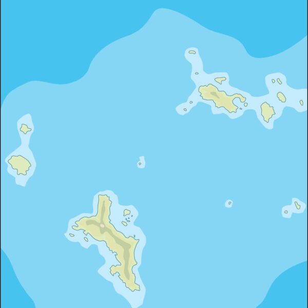 seychelles illustrator mapa físico digital
