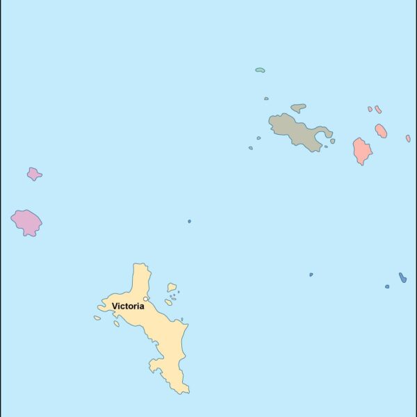 seychelles vector mapa