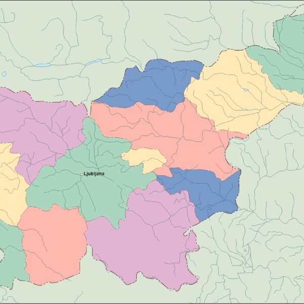 Eslovenia vector mapa