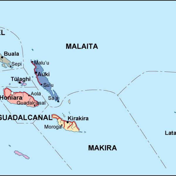 solomon mapa politico vectorial digital