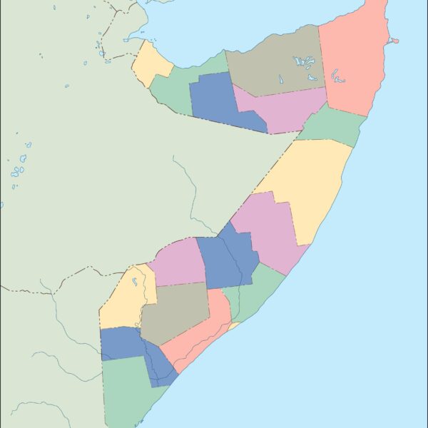 somalia mapa mudo vectorial