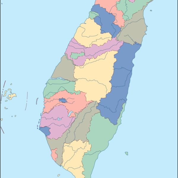 taiwan vector mapa