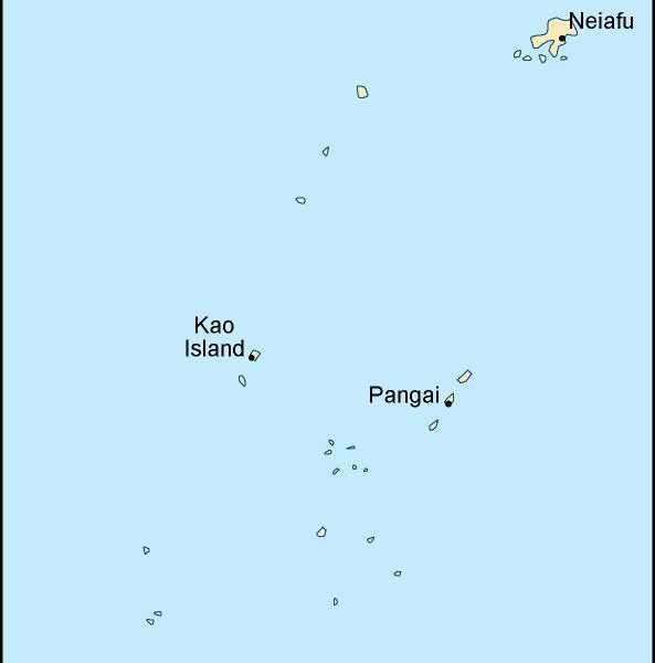 tonga mapa politico vectorial digital