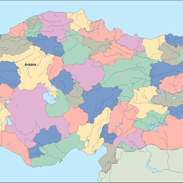 Turquía vector mapa