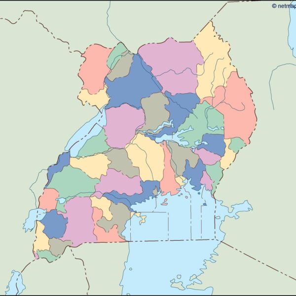 uganda mapa mudo vectorial