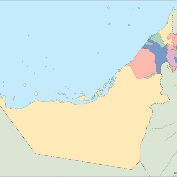 united arab emirates mapa mudo vectorial