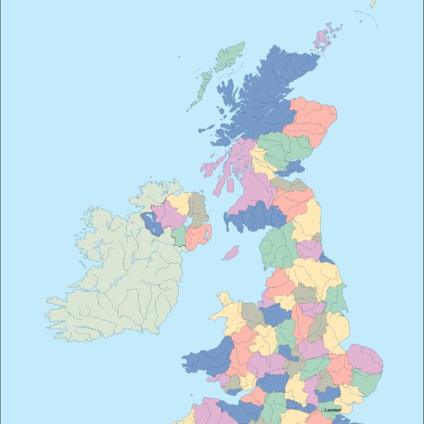 Reino Unido vector mapa