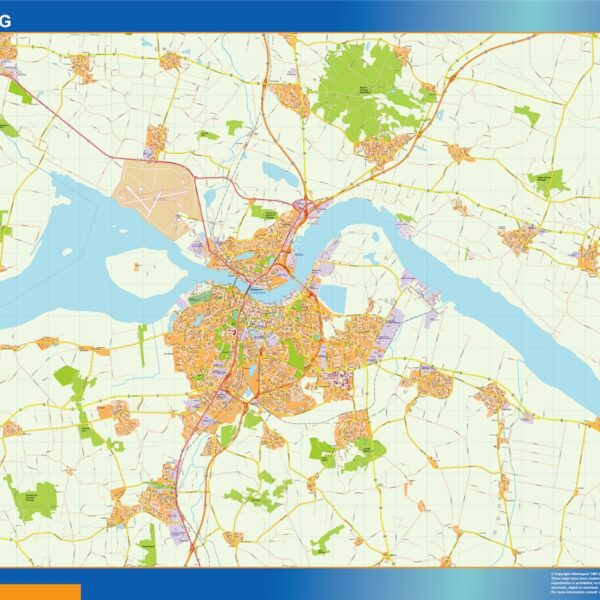 Aalborg kort mapa EPS