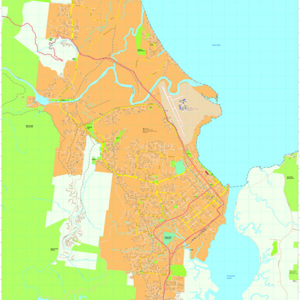 Cairns Vector Mapa digital