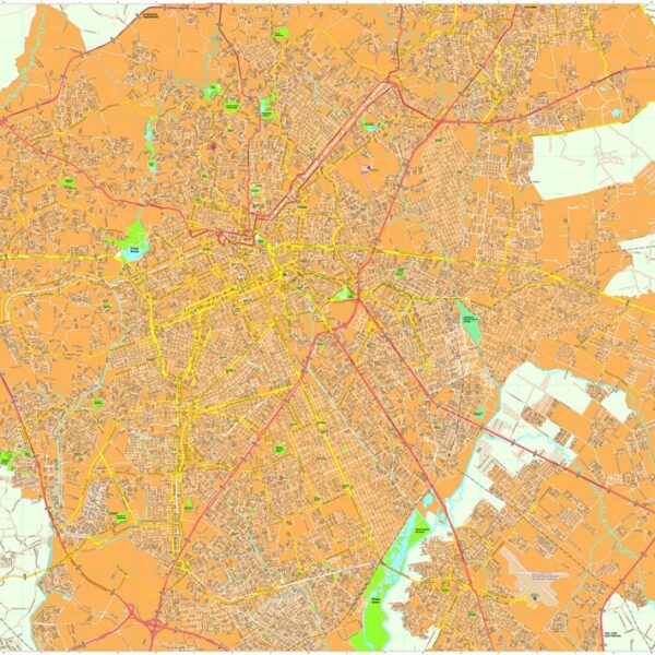 Curitiba vector mapa digital