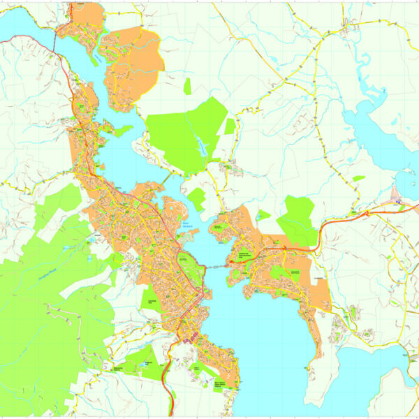 Hobart Vector Mapa digital