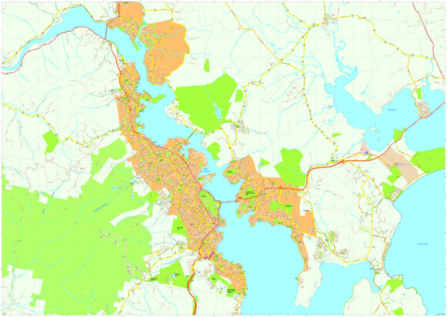 Hobart Vector Mapa digital