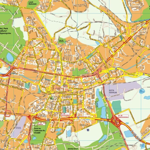 Katowice EPS mapa digital