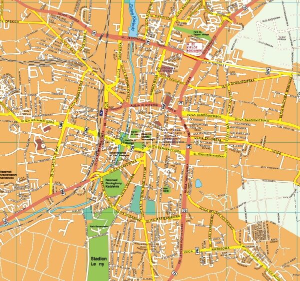Kielce EPS mapa digital