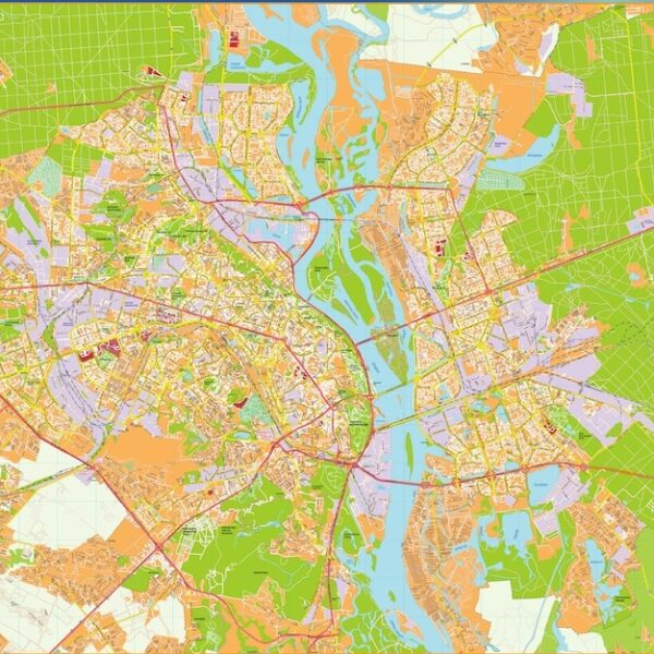 Kiev Illustrator Mapa digital