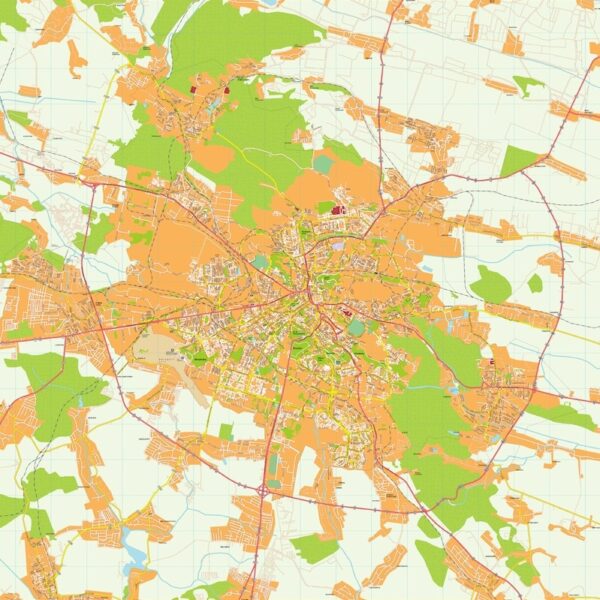 Leopoli Illustrator Mapa digital