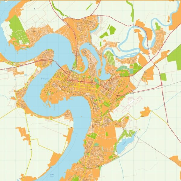 Mikolaiv Illustrator Mapa digital