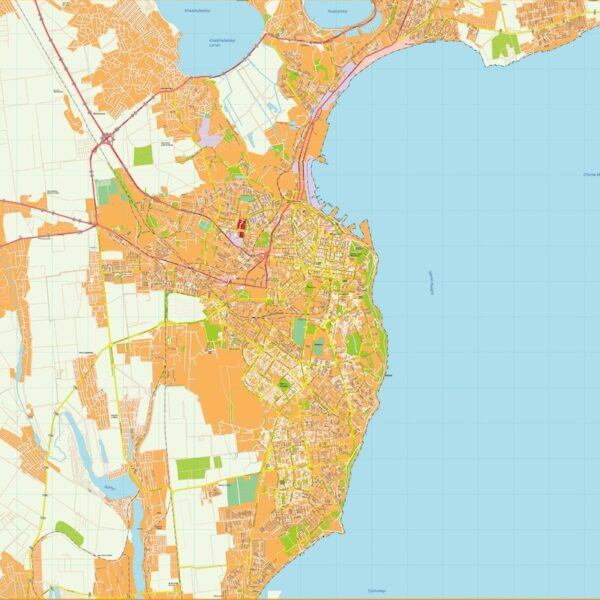 Odesa Illustrator Mapa digital