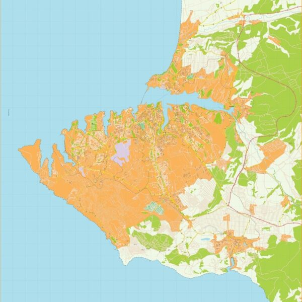 Sebastopol Illustrator Mapa digital