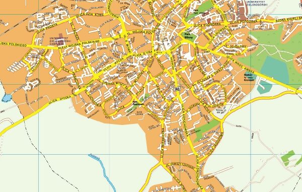 Zielona gora EPS mapa digital