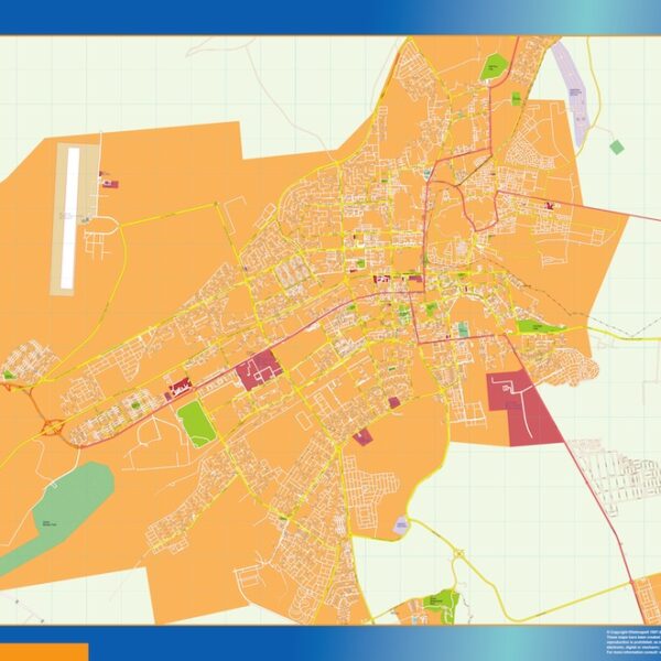 al ain vector mapa illustrator